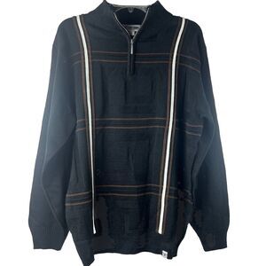 NWT Men’s Stacey Adam’s 1/4 Zip Colorblock Sweater Size Medium